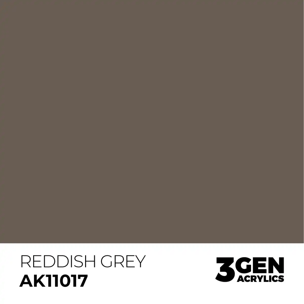 AK Interactive 11017, 17 ml. 3GEN Reddish Grey maket boyası - Görsel 2