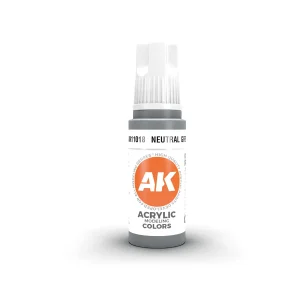 AK Interactive 11018, 17 ml. 3GEN Neutral Grey maket boyası