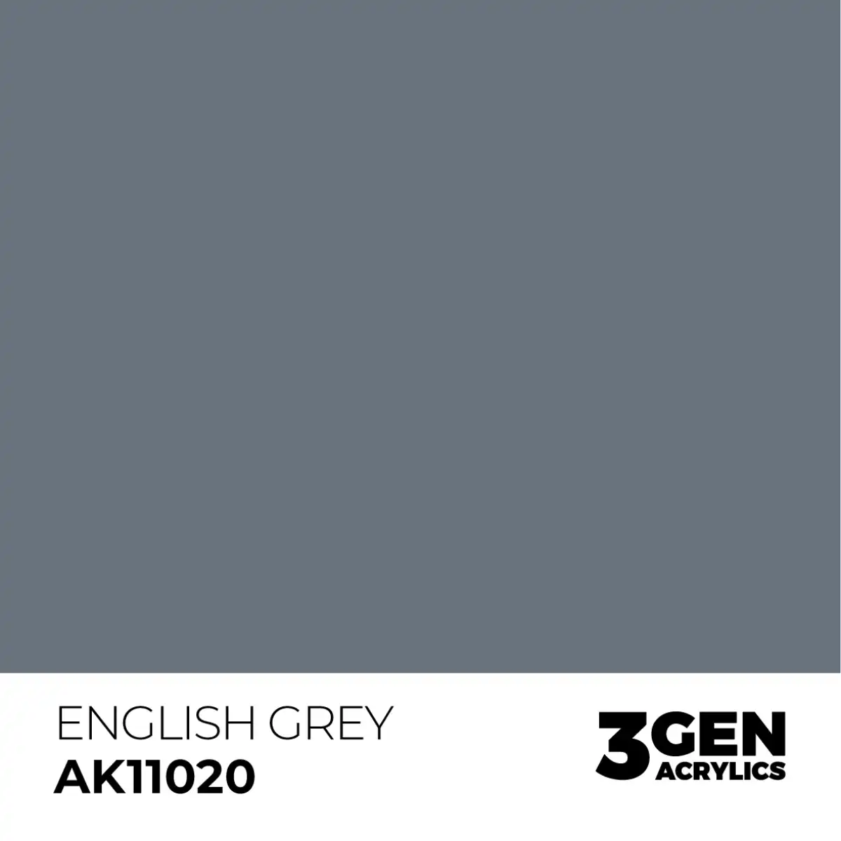 AK Interactive 11020, 17 ml. 3GEN English Grey maket boyası - Görsel 2