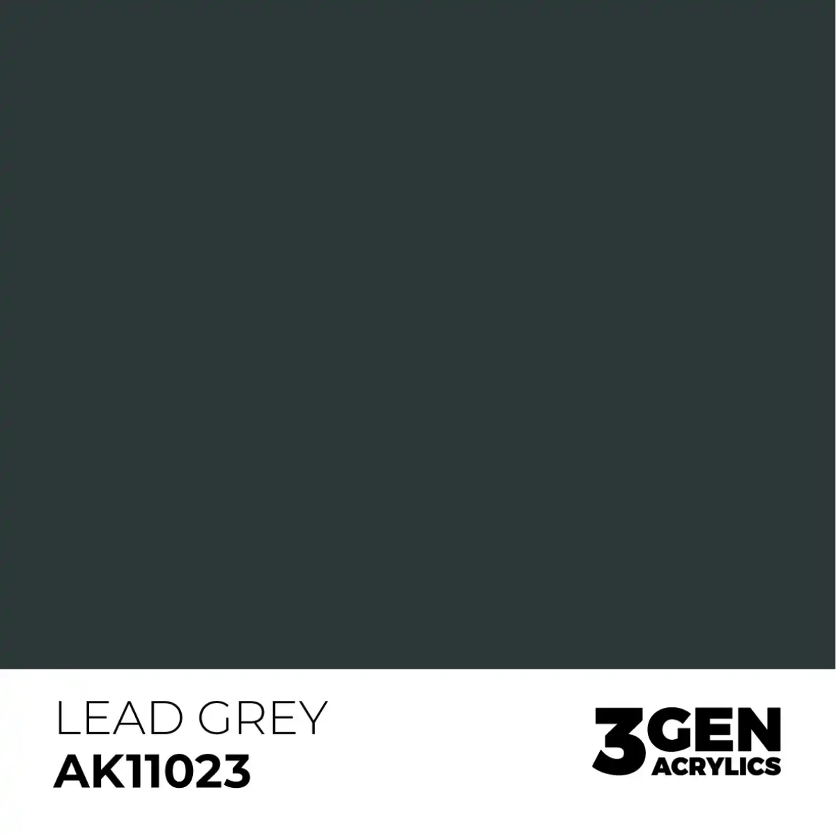 AK Interactive 11023, 17 ml. 3GEN Lead Grey maket boyası - Görsel 2