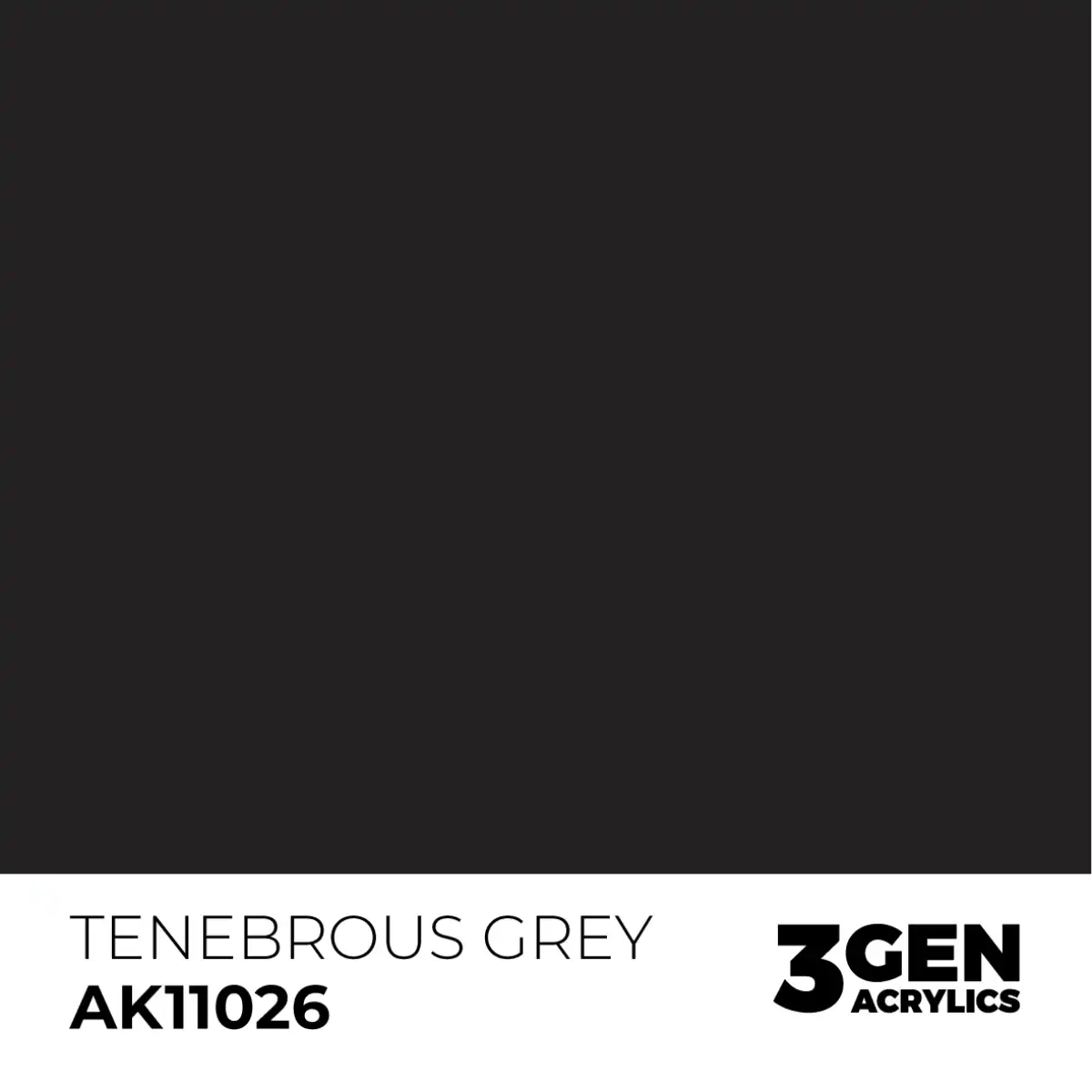 AK Interactive 11026, 17 ml. 3GEN Tenebrous Grey maket boyası - Görsel 2