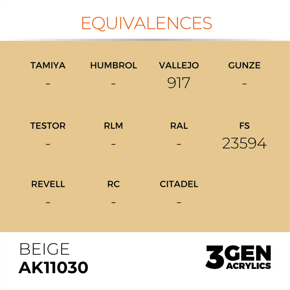AK Interactive 11030, 17 ml. 3GEN Beige maket boyası - Görsel 3