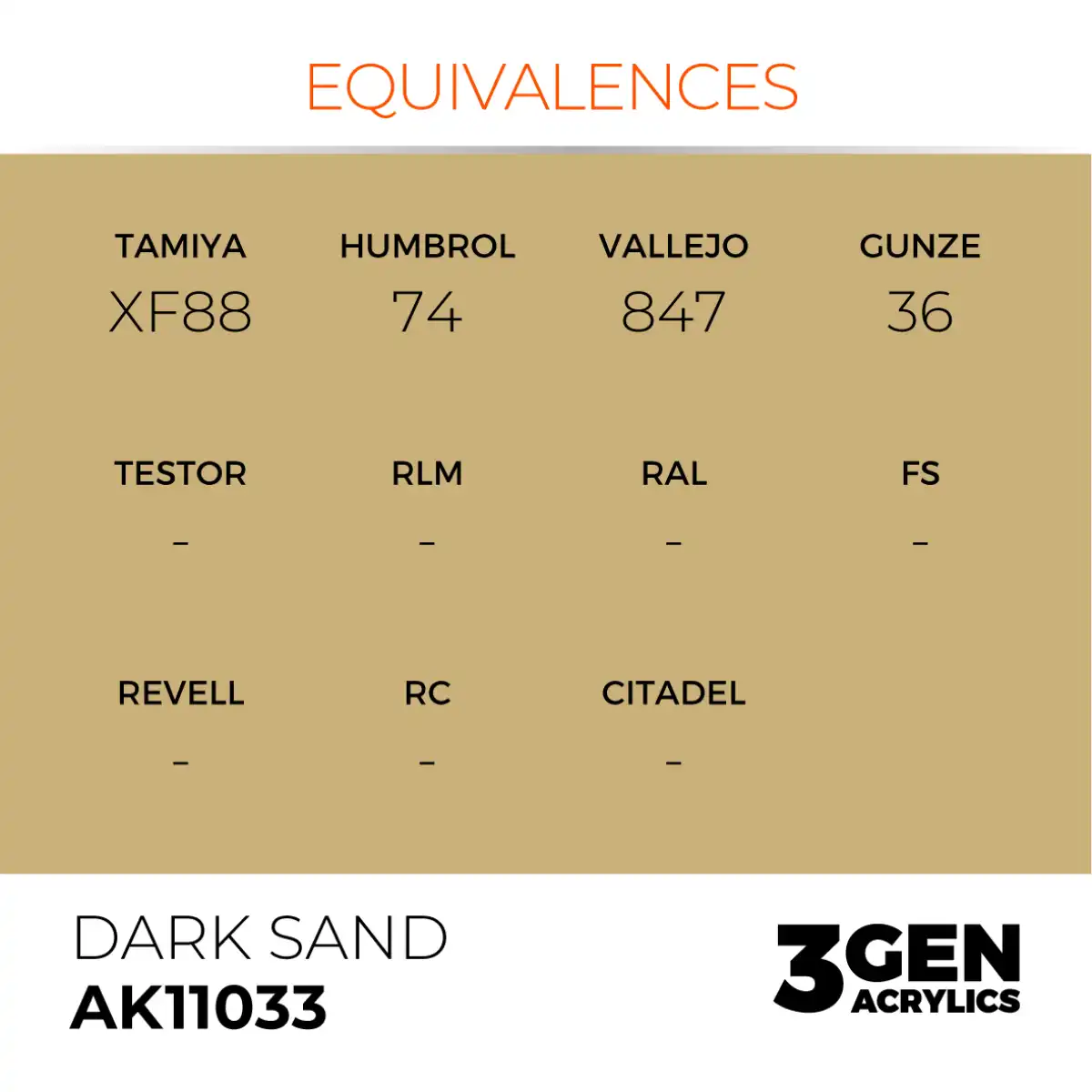 AK Interactive 11033, 17 ml. 3GEN Dark Sand maket boyası - Görsel 3