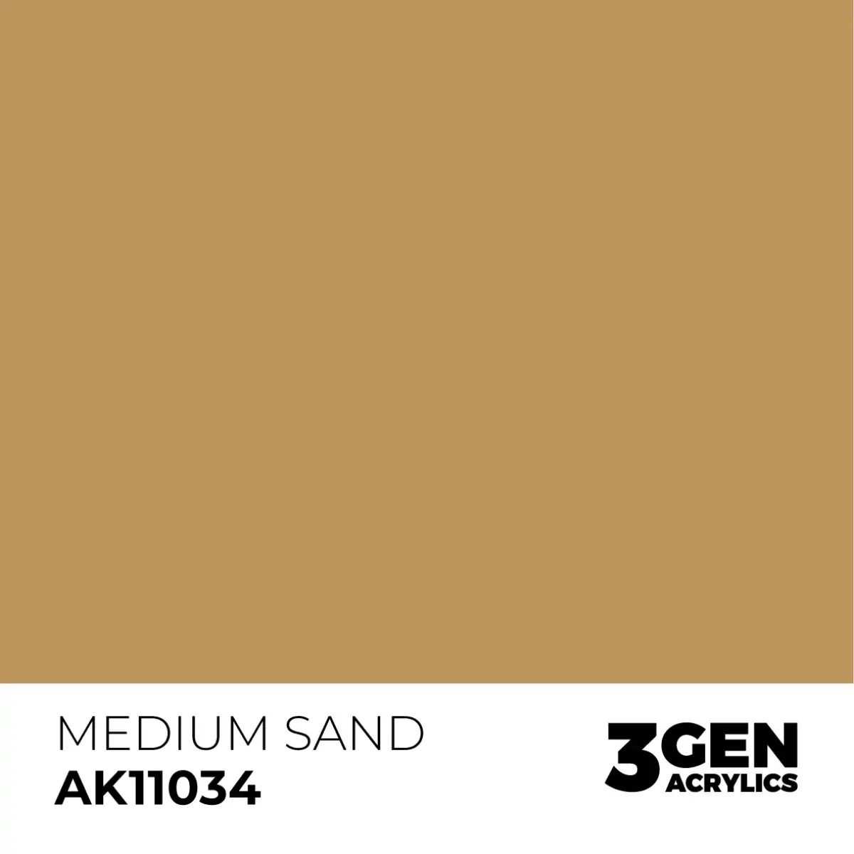 AK Interactive 11034, 17 ml. 3GEN Medium Sand maket boyası - Görsel 2