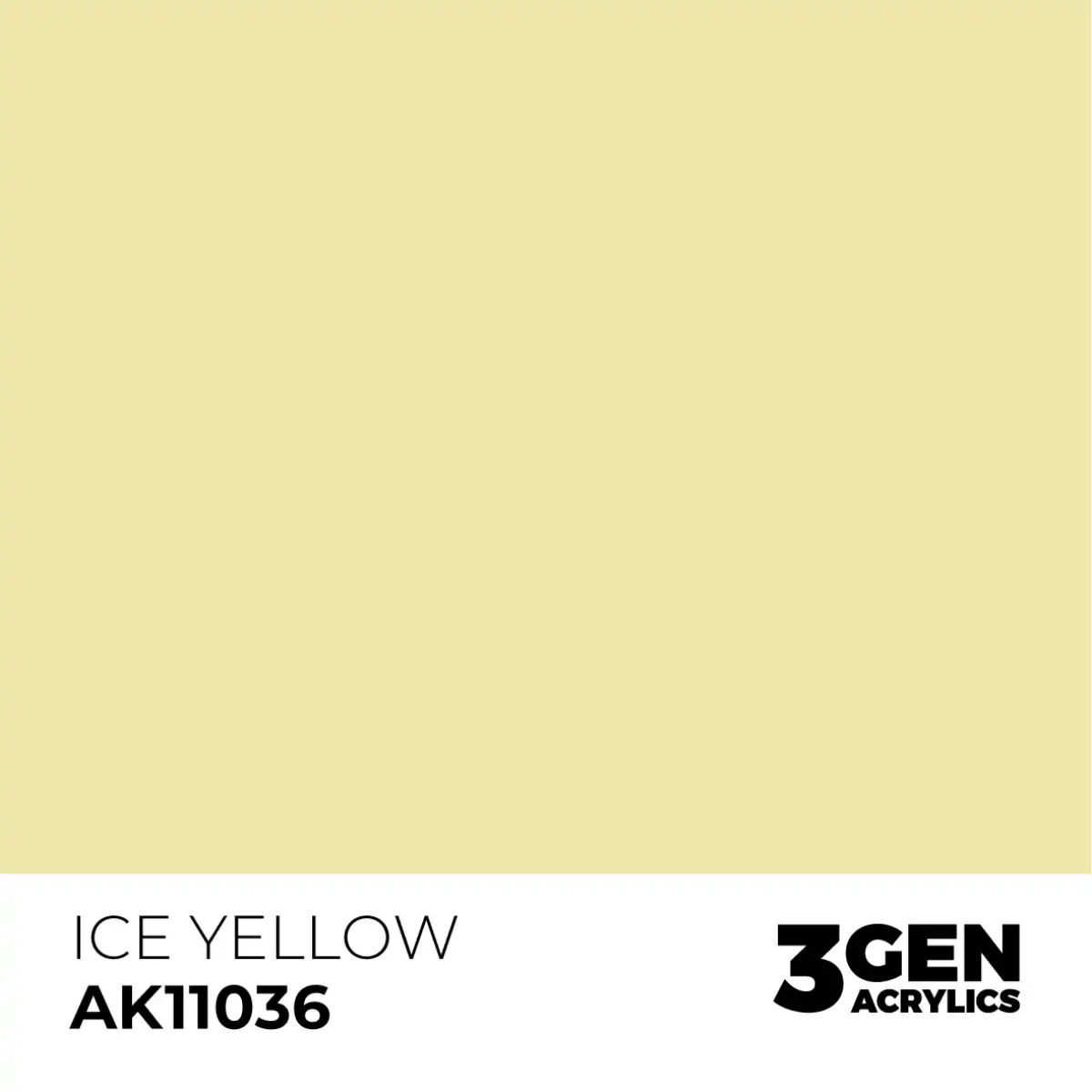 AK Interactive 11036, 17 ml. 3GEN Ice Yellow maket boyası - Görsel 2