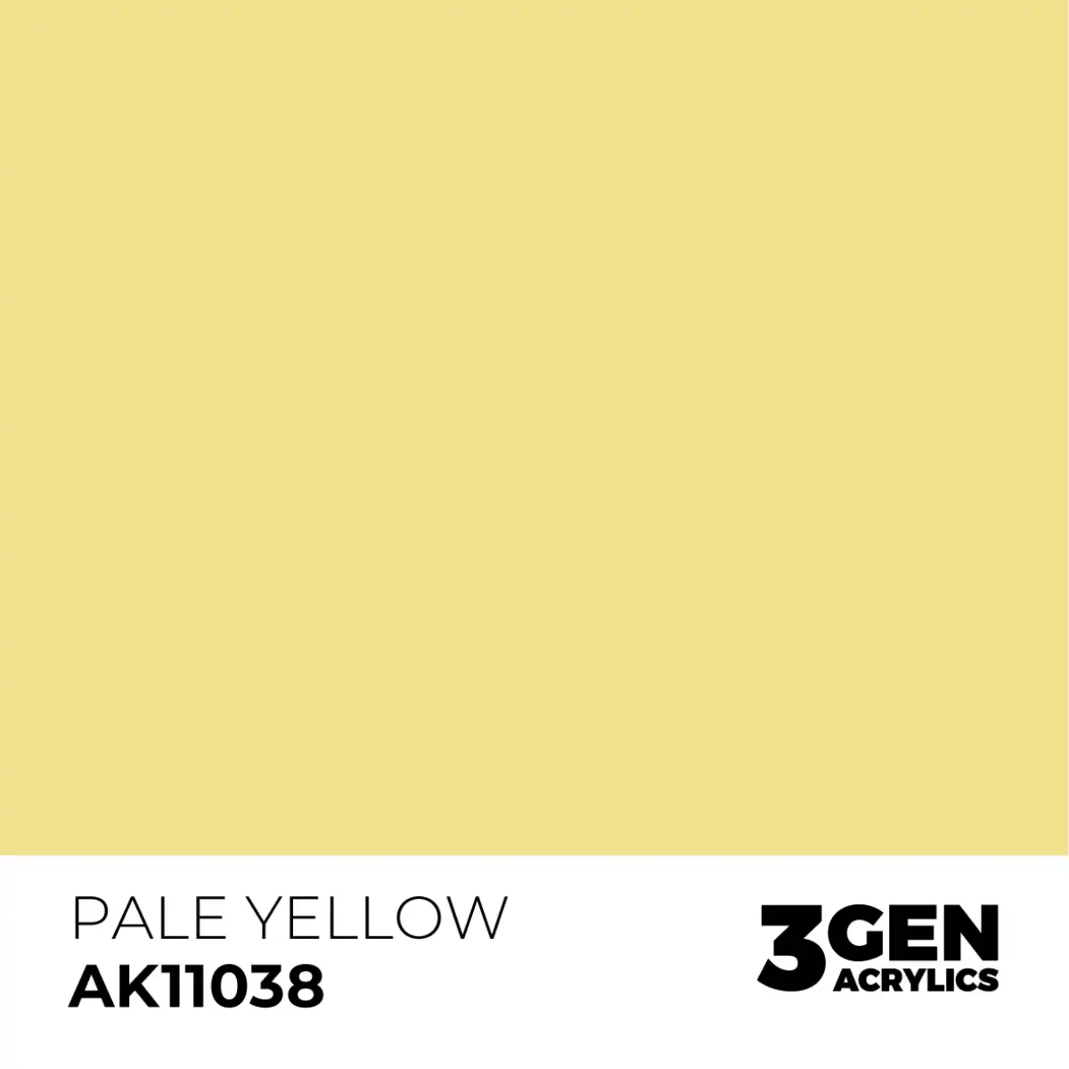 AK Interactive 11038, 17 ml. 3GEN Pale Yellow maket boyası - Görsel 2