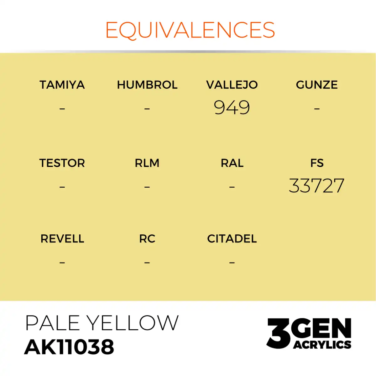 AK Interactive 11038, 17 ml. 3GEN Pale Yellow maket boyası - Görsel 3