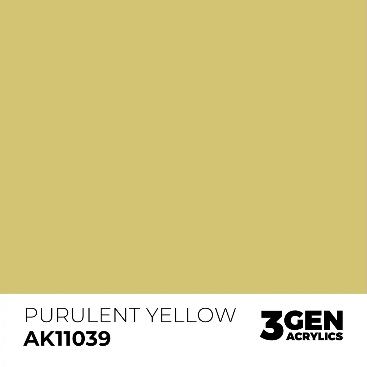 AK Interactive 11039, 17 ml. 3GEN Purulent Yellow maket boyası - Görsel 2