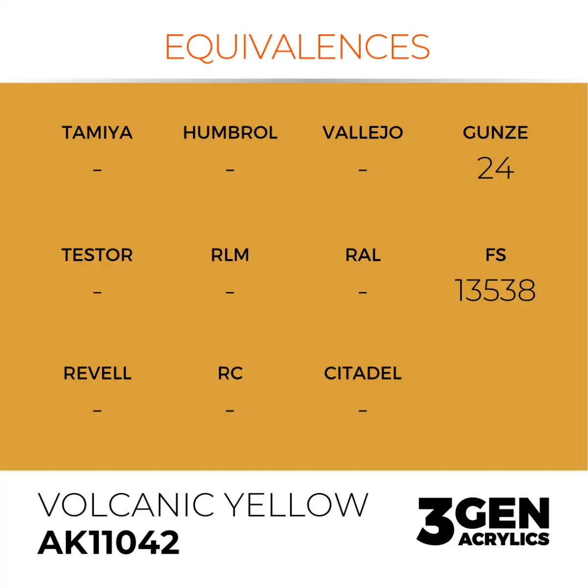 AK Interactive 11042, 17 ml. 3GEN Volcanic Yellow maket boyası - Görsel 3
