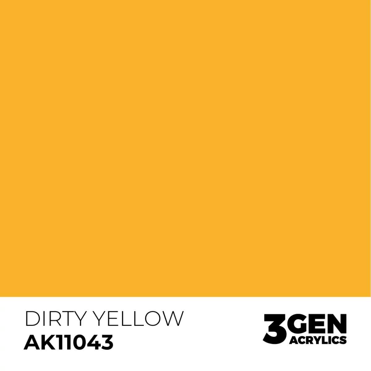 AK Interactive 11043, 17 ml. 3GEN Dirty Yellow maket boyası - Görsel 2