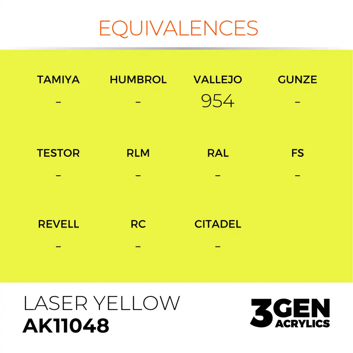 AK Interactive 11048, 17 ml. 3GEN Laser Yellow maket boyası - Görsel 3