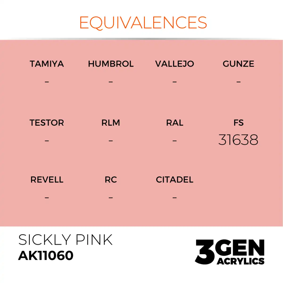 AK Interactive 11060, 17 ml. 3GEN Sickly Pink maket boyası - Görsel 3