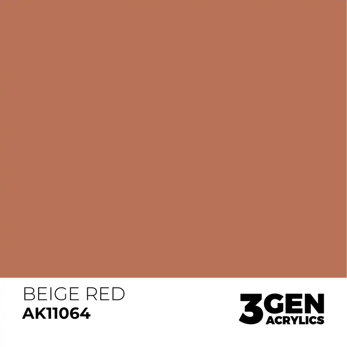 AK Interactive 11064, 17 ml. 3GEN Beige Red maket boyası - Görsel 2