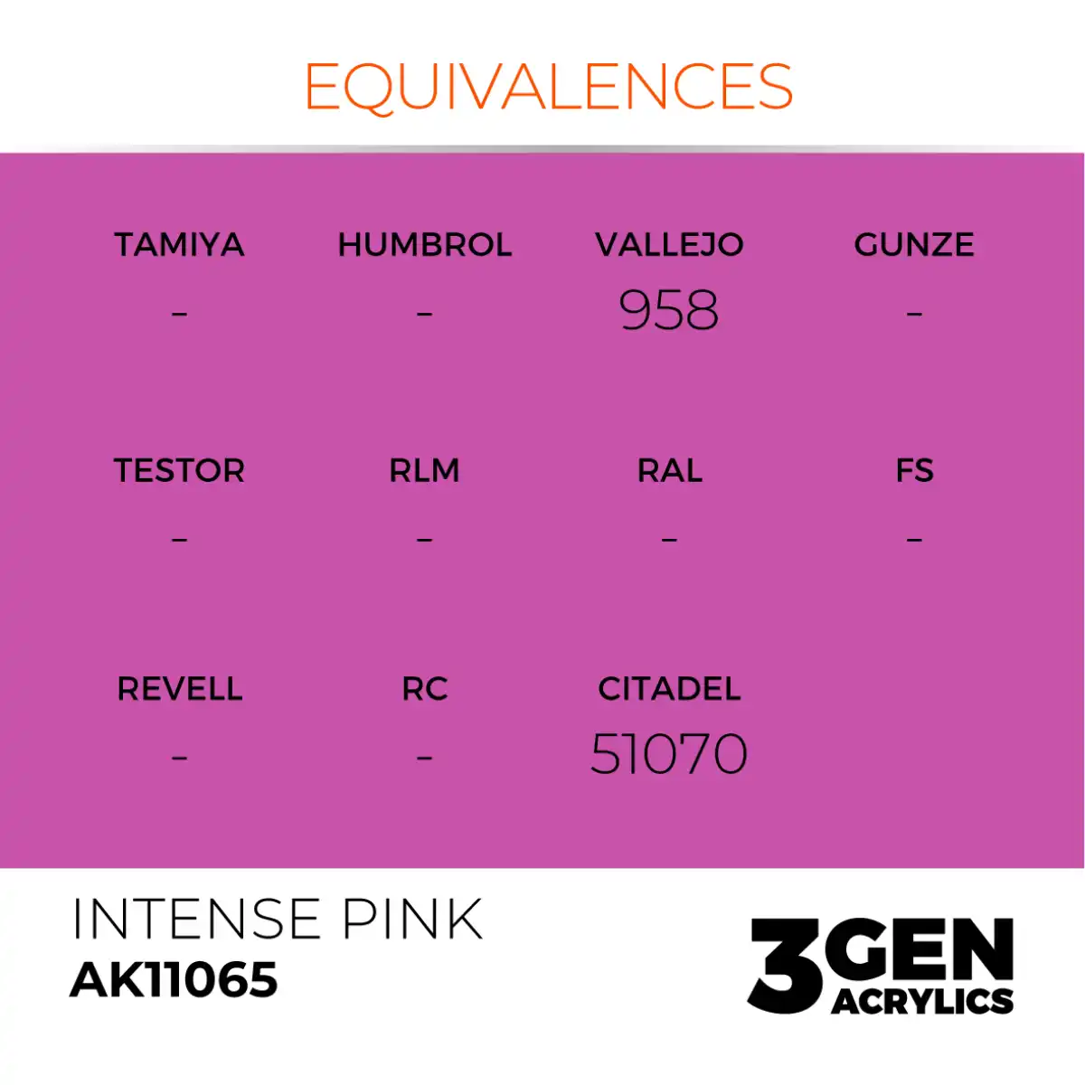 AK Interactive 11065, 17 ml. 3GEN Intense Pink maket boyası - Görsel 3