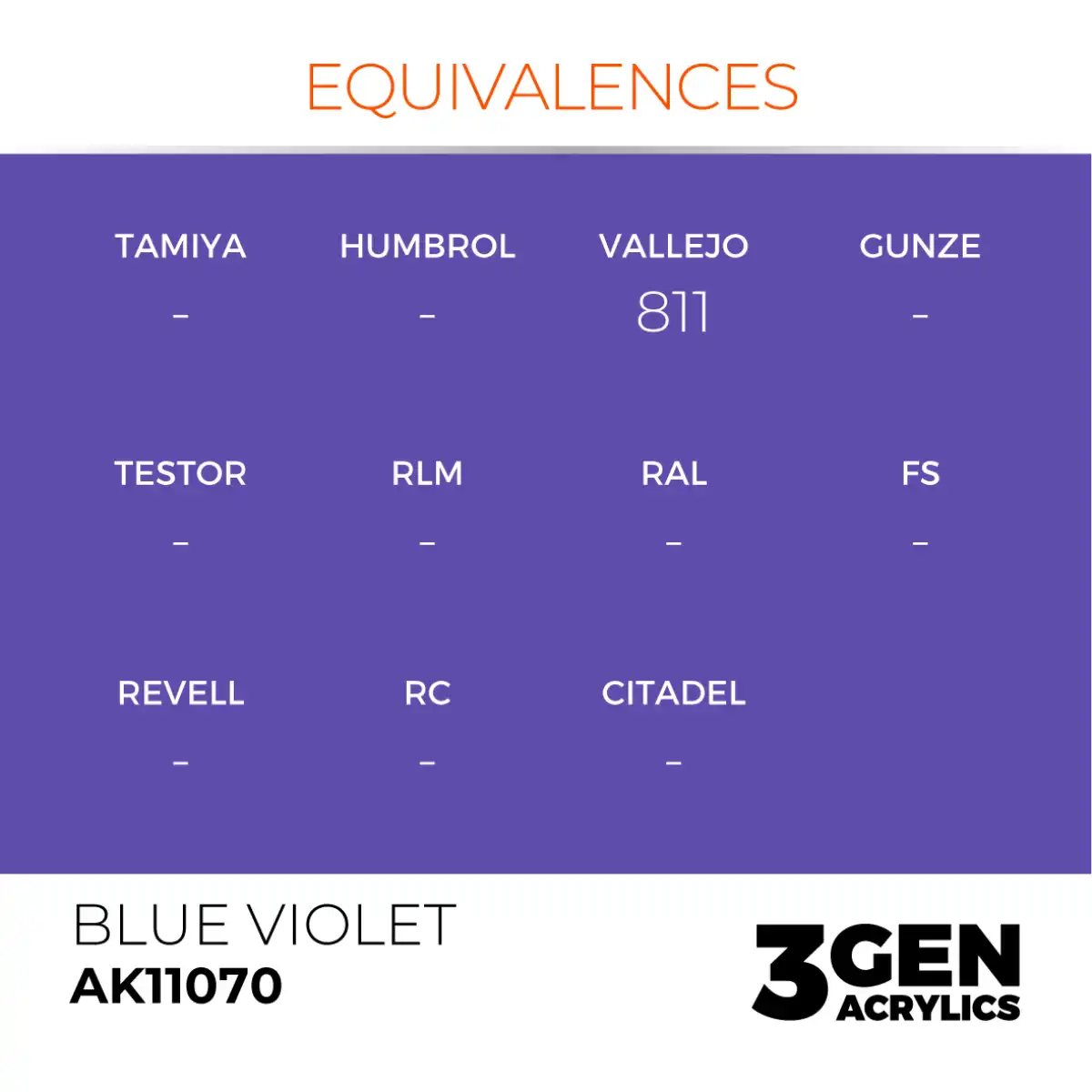 AK Interactive 11070, 17 ml. 3GEN Blue Violet maket boyası - Görsel 3