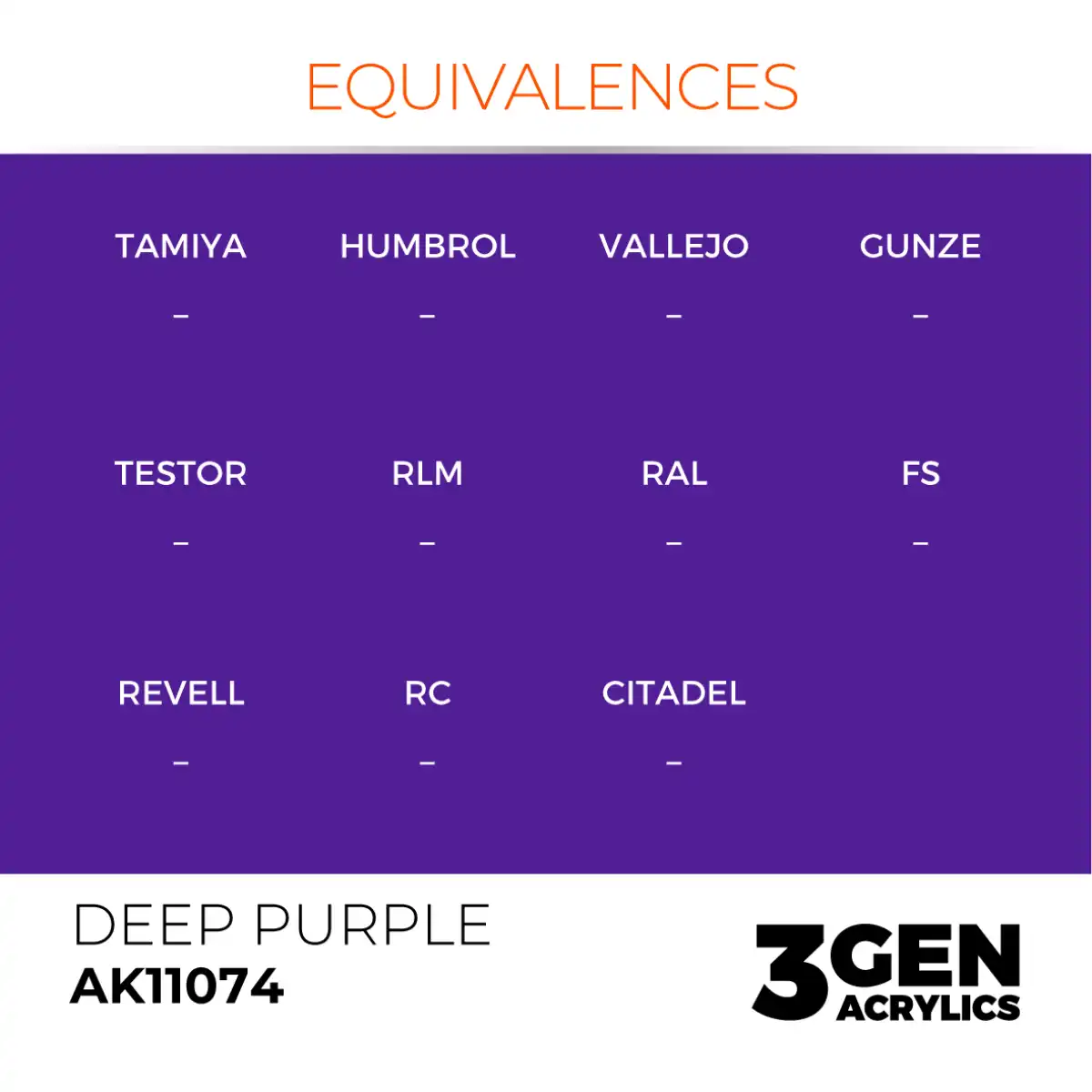 AK Interactive 11074, 17 ml. 3GEN Deep Purple maket boyası - Görsel 3