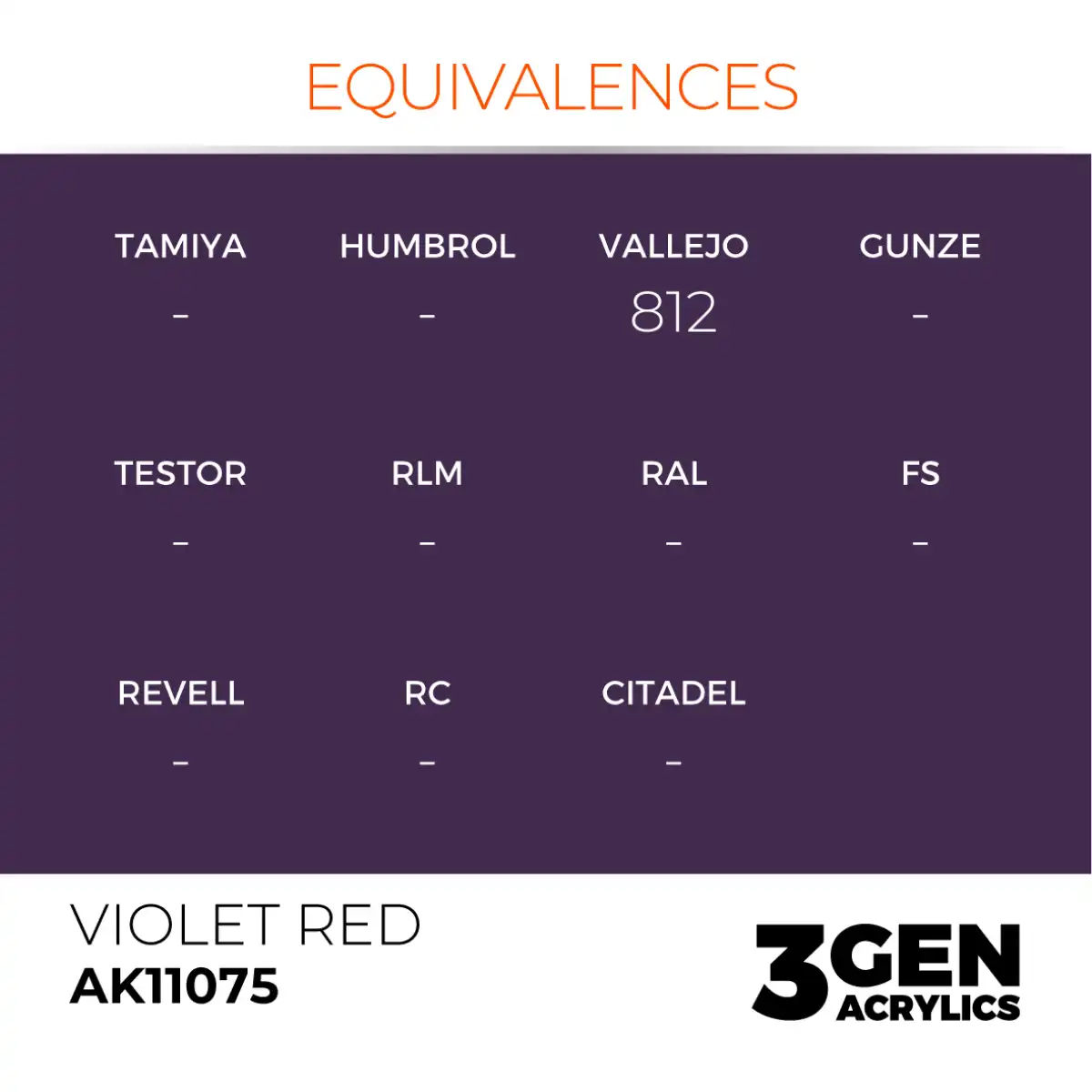 AK Interactive 11075, 17 ml. 3GEN Violet Red maket boyası - Görsel 3