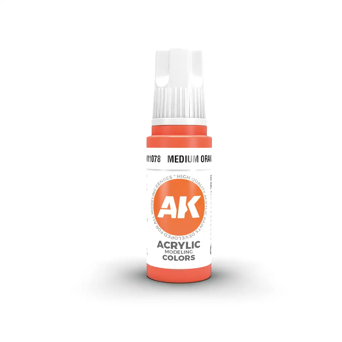 AK Interactive 11078, 17 ml. 3GEN Medium Orange maket boyası