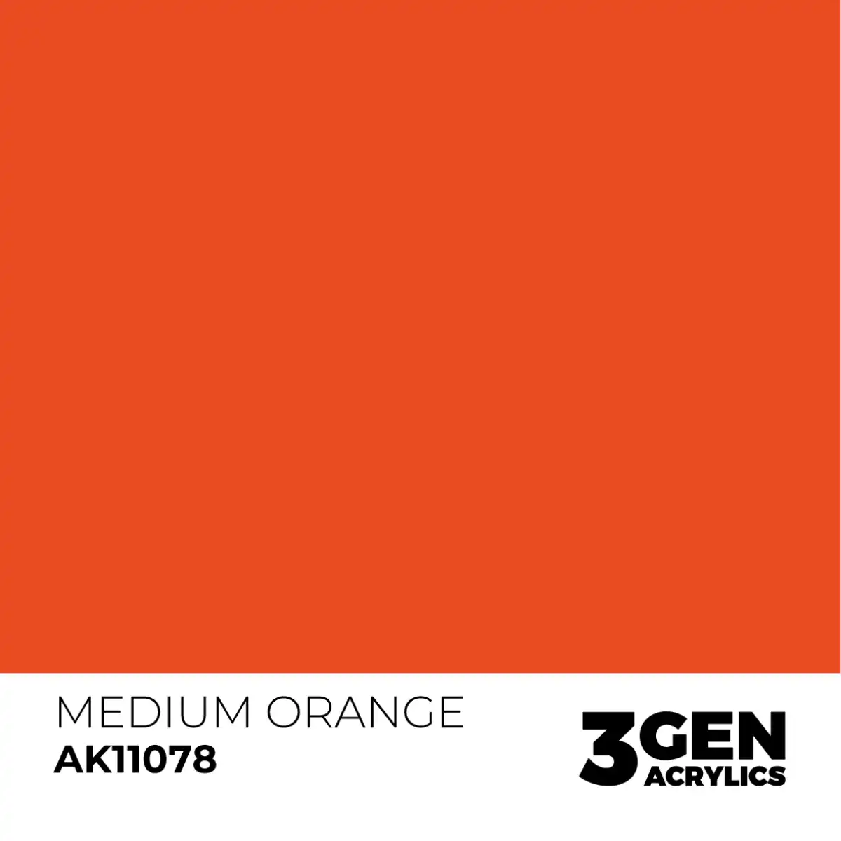 AK Interactive 11078, 17 ml. 3GEN Medium Orange maket boyası - Görsel 2