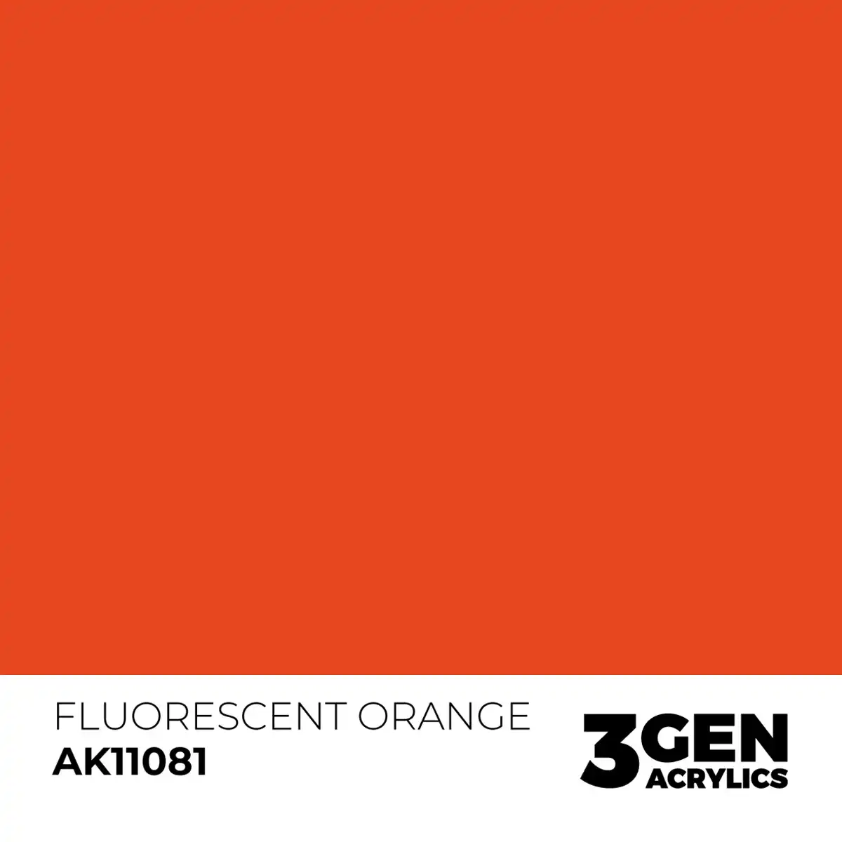 AK Interactive 11081, 17 ml. 3GEN Fluorescent Orange maket boyası - Görsel 2