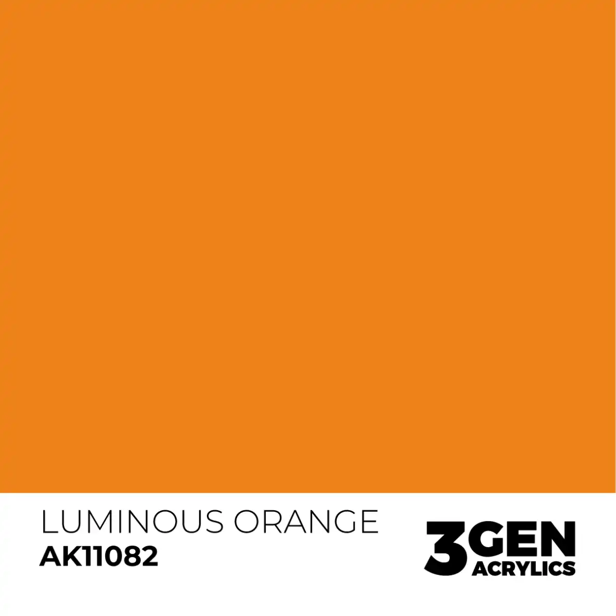 AK Interactive 11082, 17 ml. 3GEN Luminous Orange maket boyası - Görsel 2