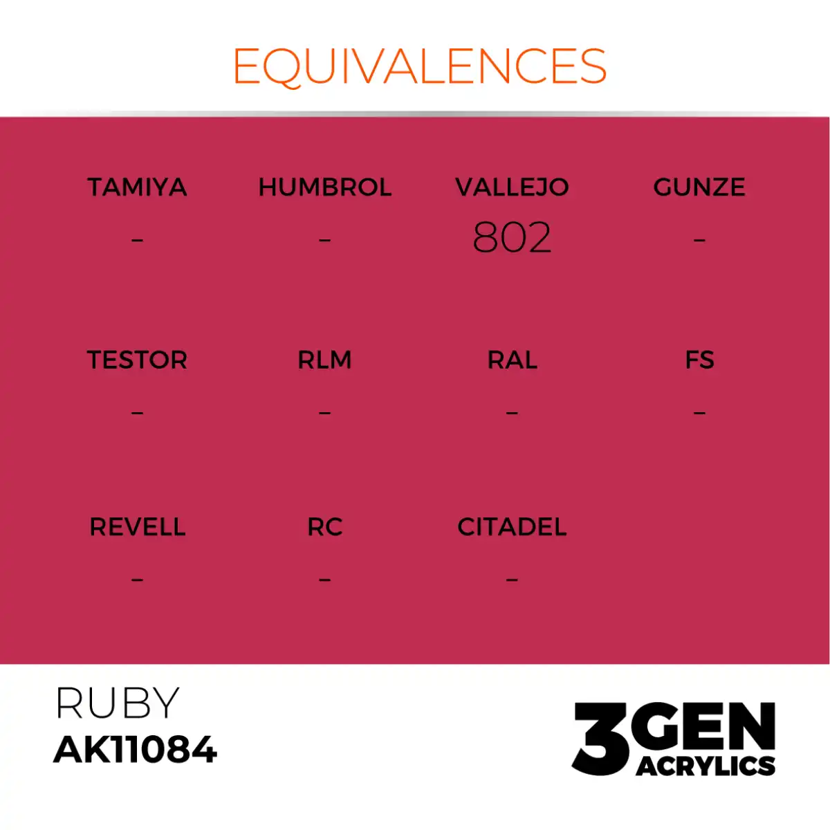 AK Interactive 11084, 17 ml. 3GEN Ruby maket boyası - Görsel 3