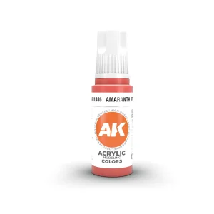 AK Interactive 11086, 17 ml. 3GEN Amaranth Red maket boyası
