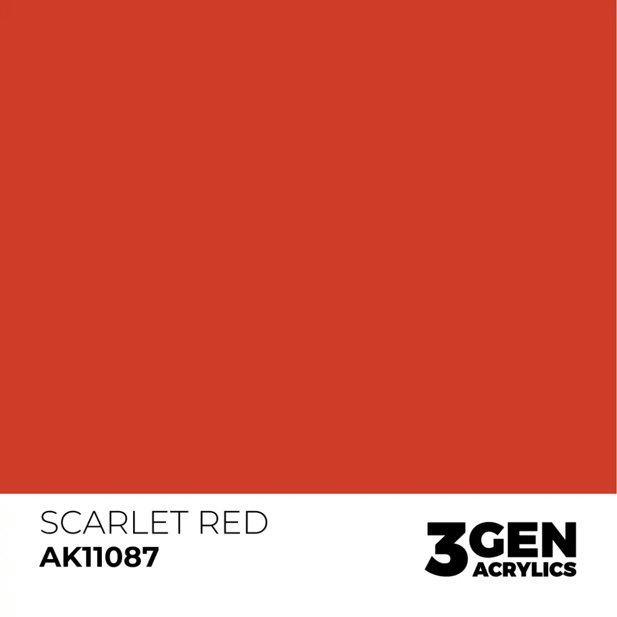 AK Interactive 11087, 17 ml. 3GEN Scarlet Red maket boyası - Görsel 2