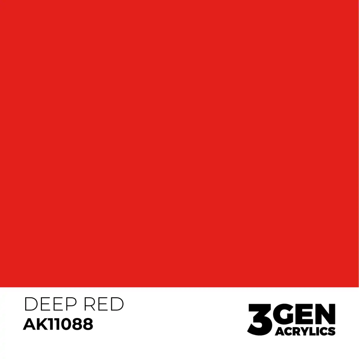 AK Interactive 11088, 17 ml. 3GEN Deep Red maket boyası - Görsel 2