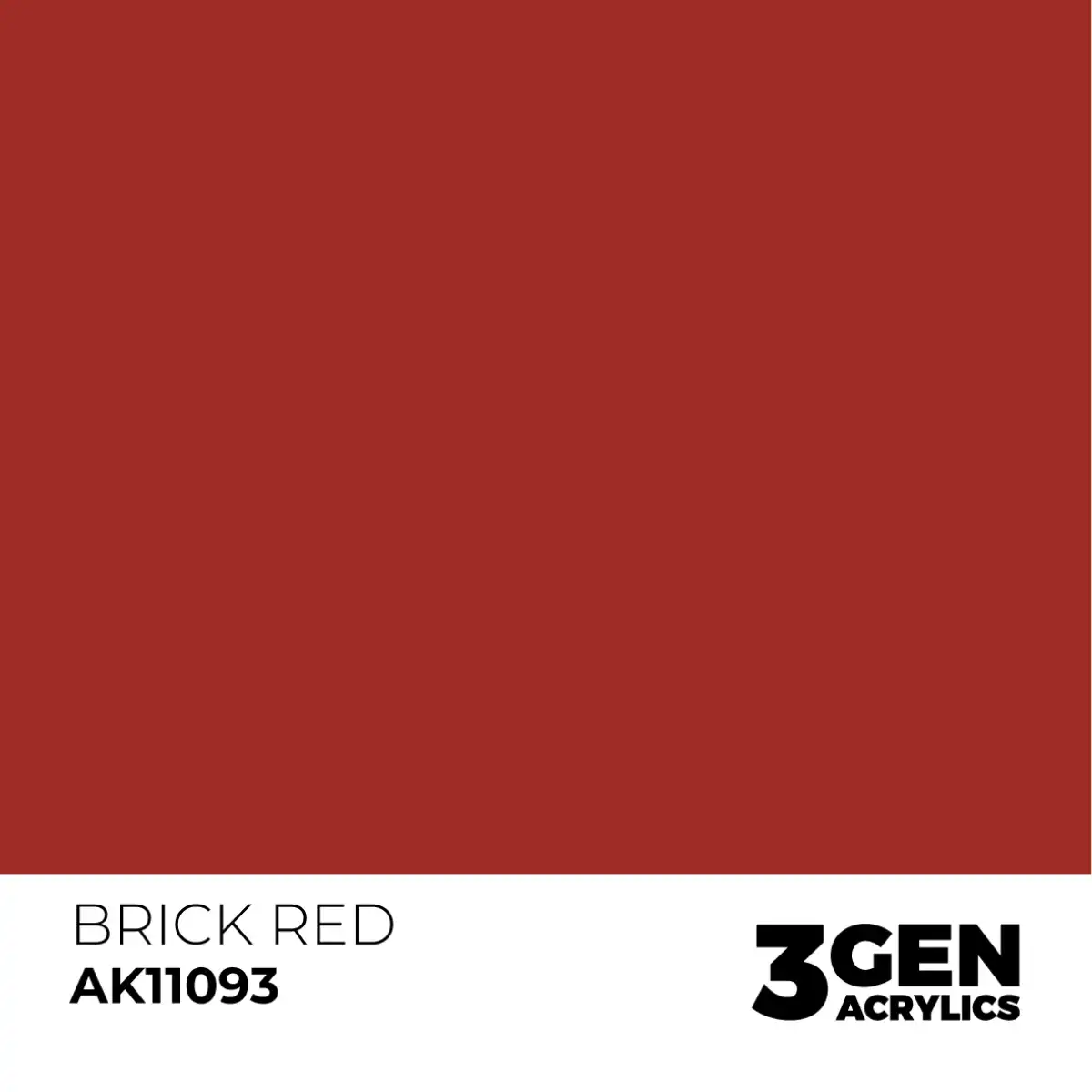 AK Interactive 11093, 17 ml. 3GEN Brick Red maket boyası - Görsel 2