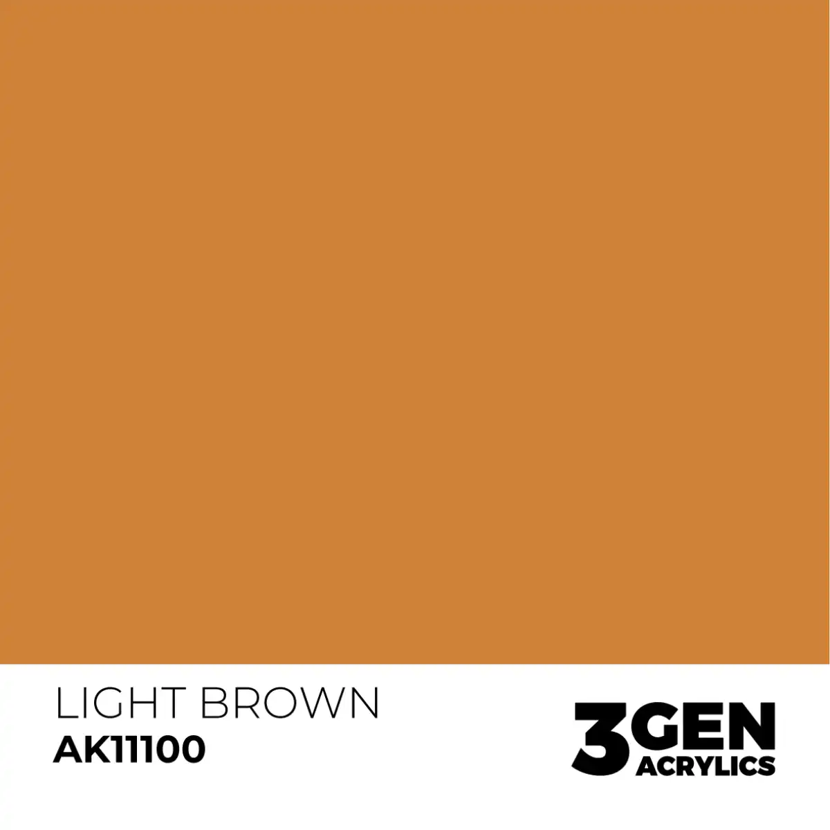 AK Interactive 11100, 17 ml. 3GEN Light Brown maket boyası - Görsel 2