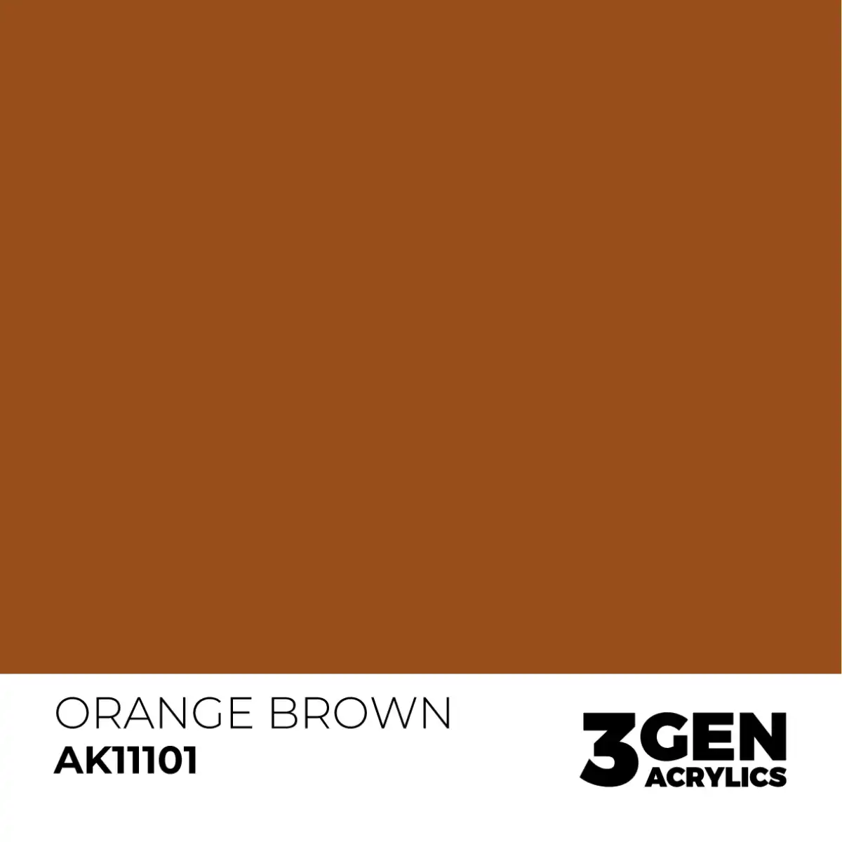 AK Interactive 11101, 17 ml. 3GEN Orange Brown maket boyası - Görsel 2