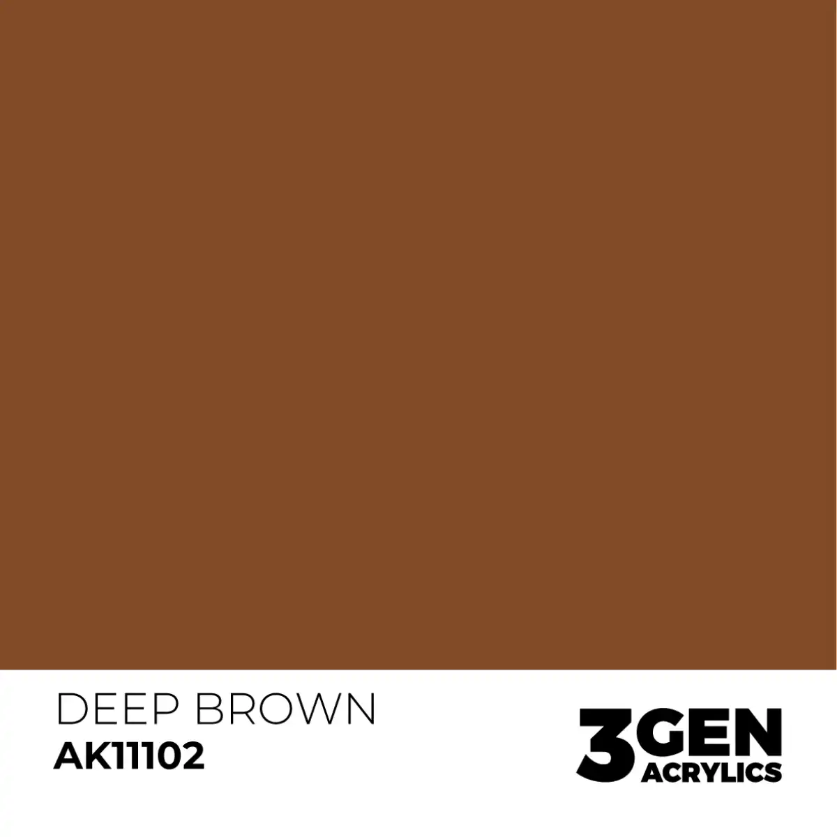 AK Interactive 11102, 17 ml. 3GEN Deep Brown maket boyası - Görsel 2