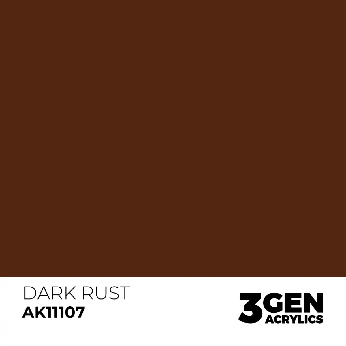 AK Interactive 11107, 17 ml. 3GEN Dark Rust maket boyası - Görsel 2
