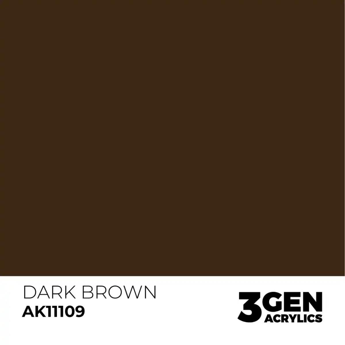 AK Interactive 11109, 17 ml. 3GEN Dark Brown maket boyası - Görsel 2