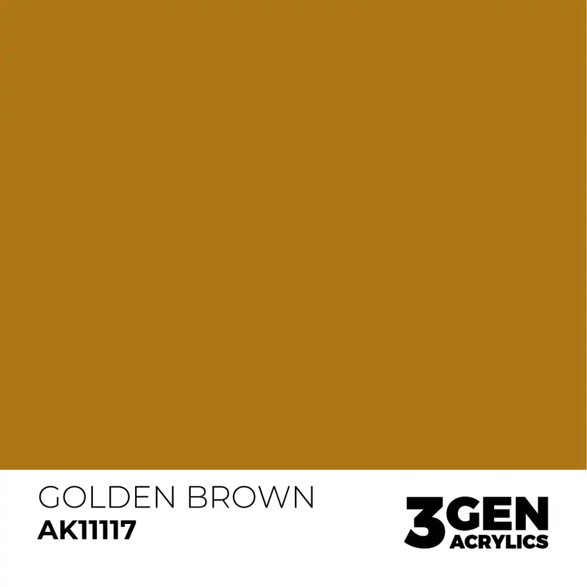 AK Interactive 11117, 17 ml. 3GEN Golden Brown maket boyası - Görsel 2