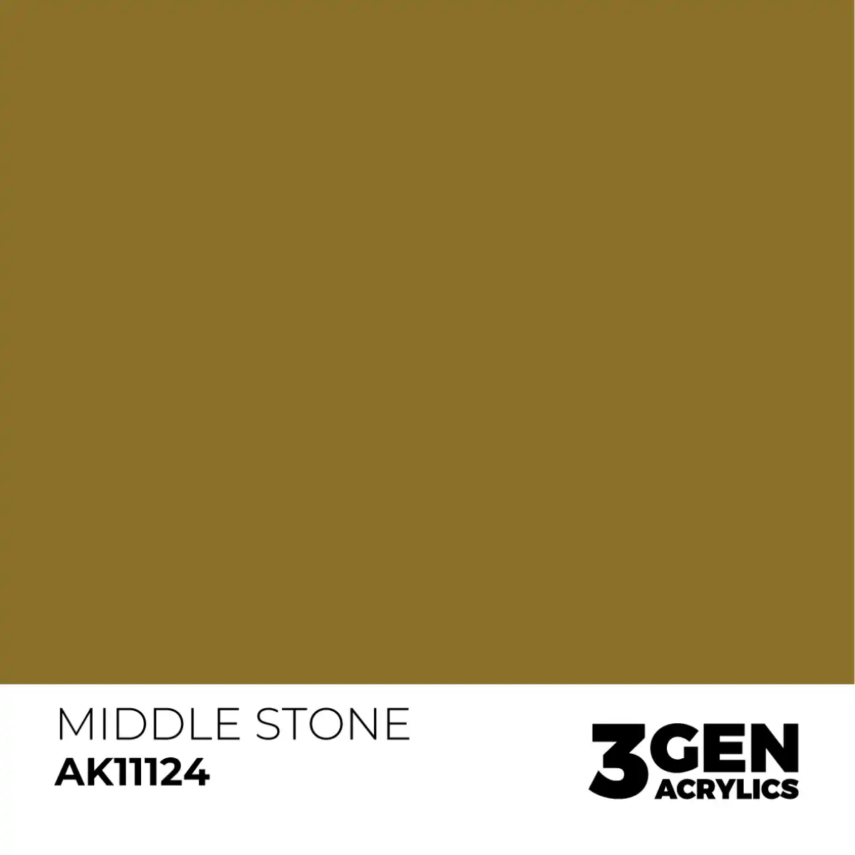 AK Interactive 11124, 17 ml. 3GEN Middle Stone maket boyası - Görsel 2