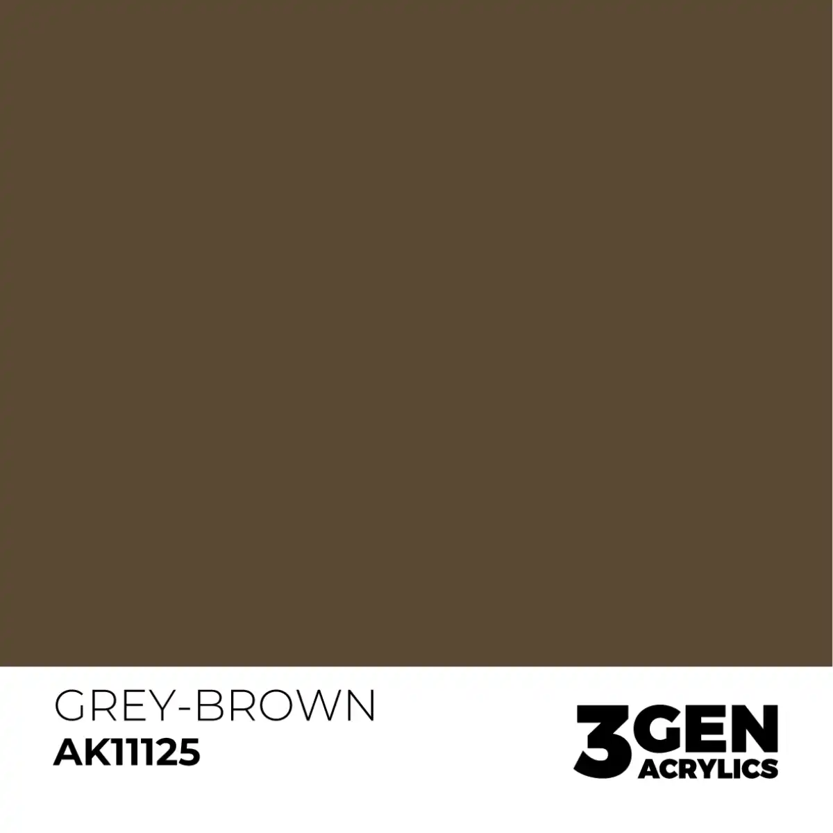 AK Interactive 11125, 17 ml. 3GEN Grey-Brown maket boyası - Görsel 2