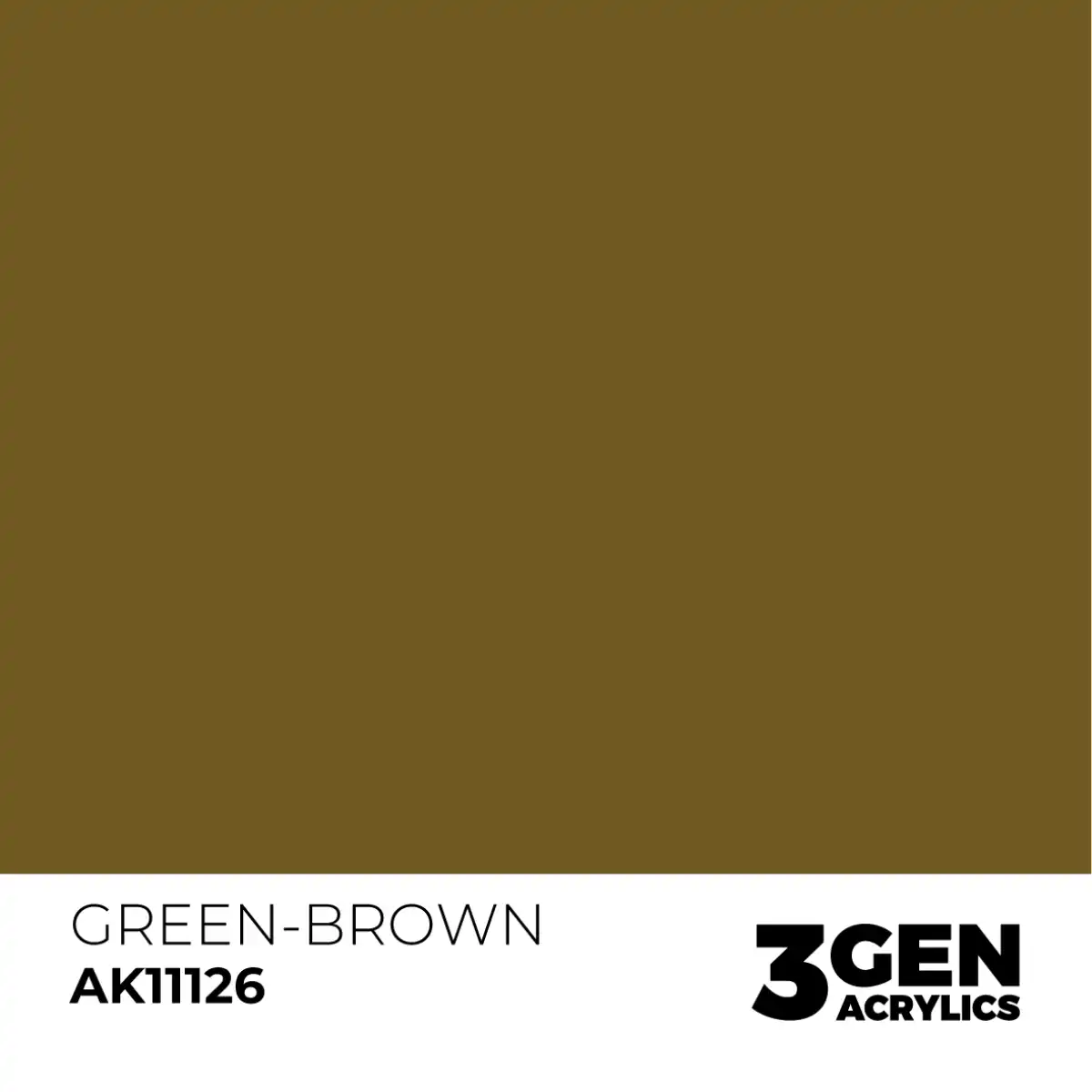 AK Interactive 11126, 17 ml. 3GEN Green-Brown maket boyası - Görsel 2