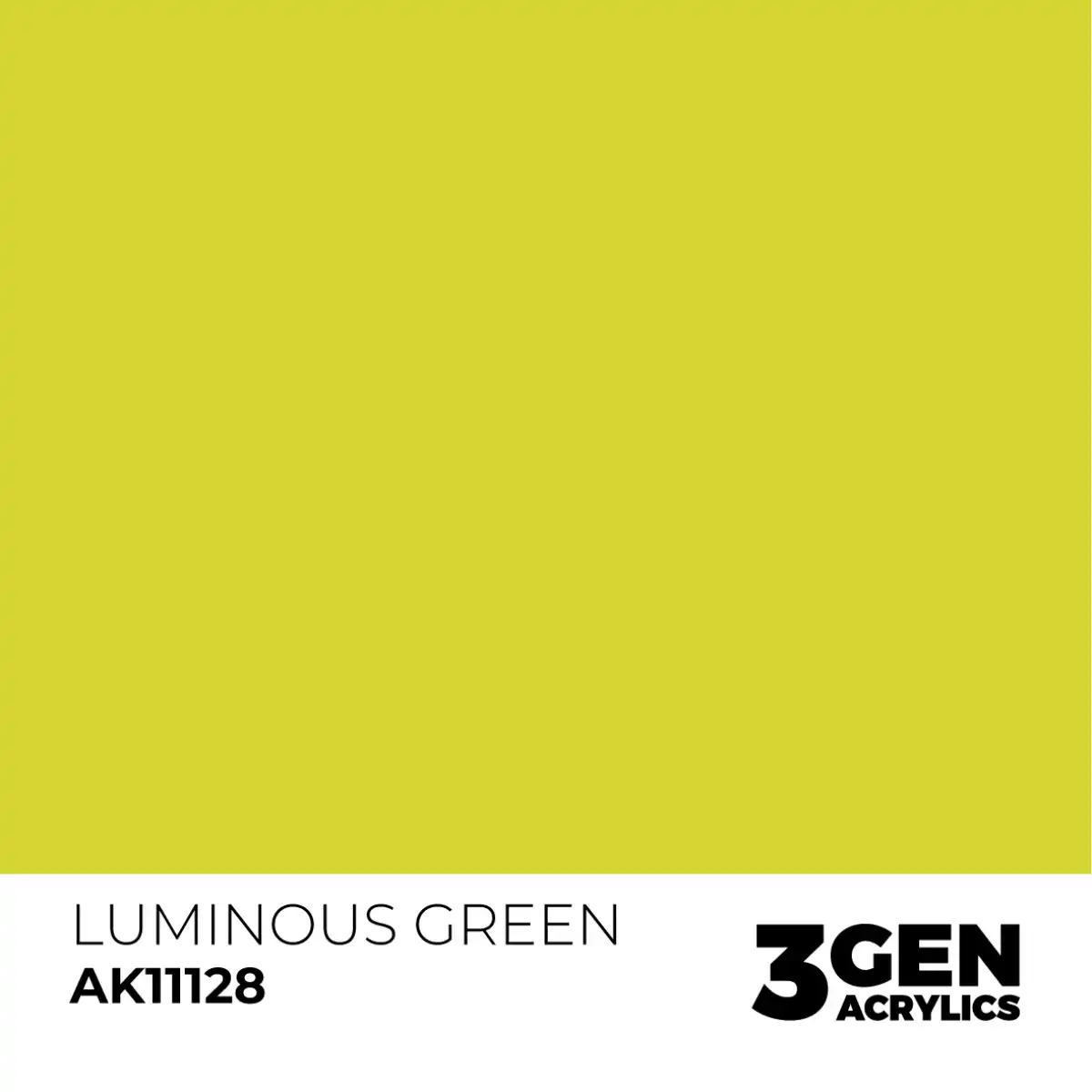AK Interactive 11128, 17 ml. 3GEN Luminous Green maket boyası - Görsel 2