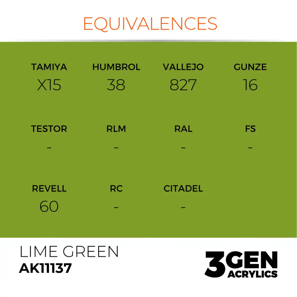 AK Interactive 11137, 17 ml. 3GEN Lime Green maket boyası - Görsel 3