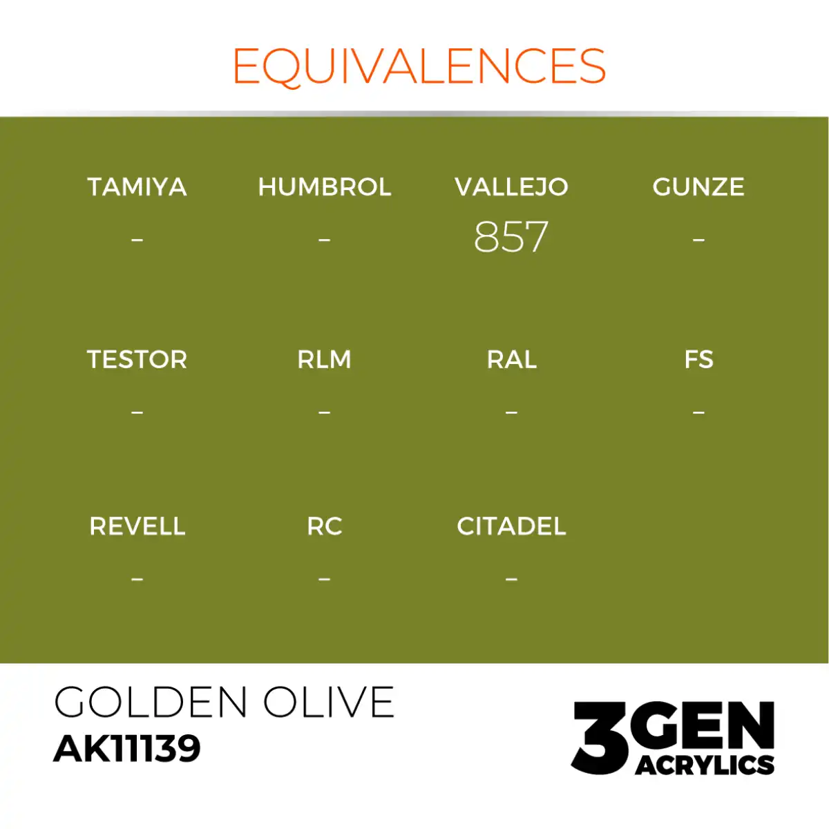 AK Interactive 11139, 17 ml. 3GEN Golden Olive maket boyası - Görsel 3