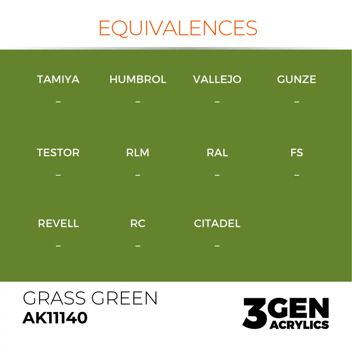 AK Interactive 11140, 17 ml. 3GEN Grass Green maket boyası - Görsel 3