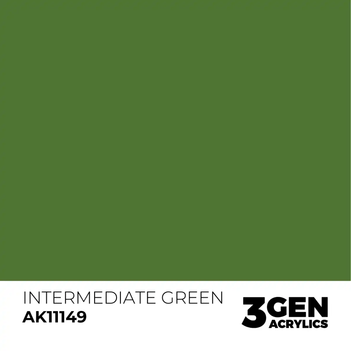 AK Interactive 11149, 17 ml. 3GEN Intermediate Green maket boyası - Görsel 2