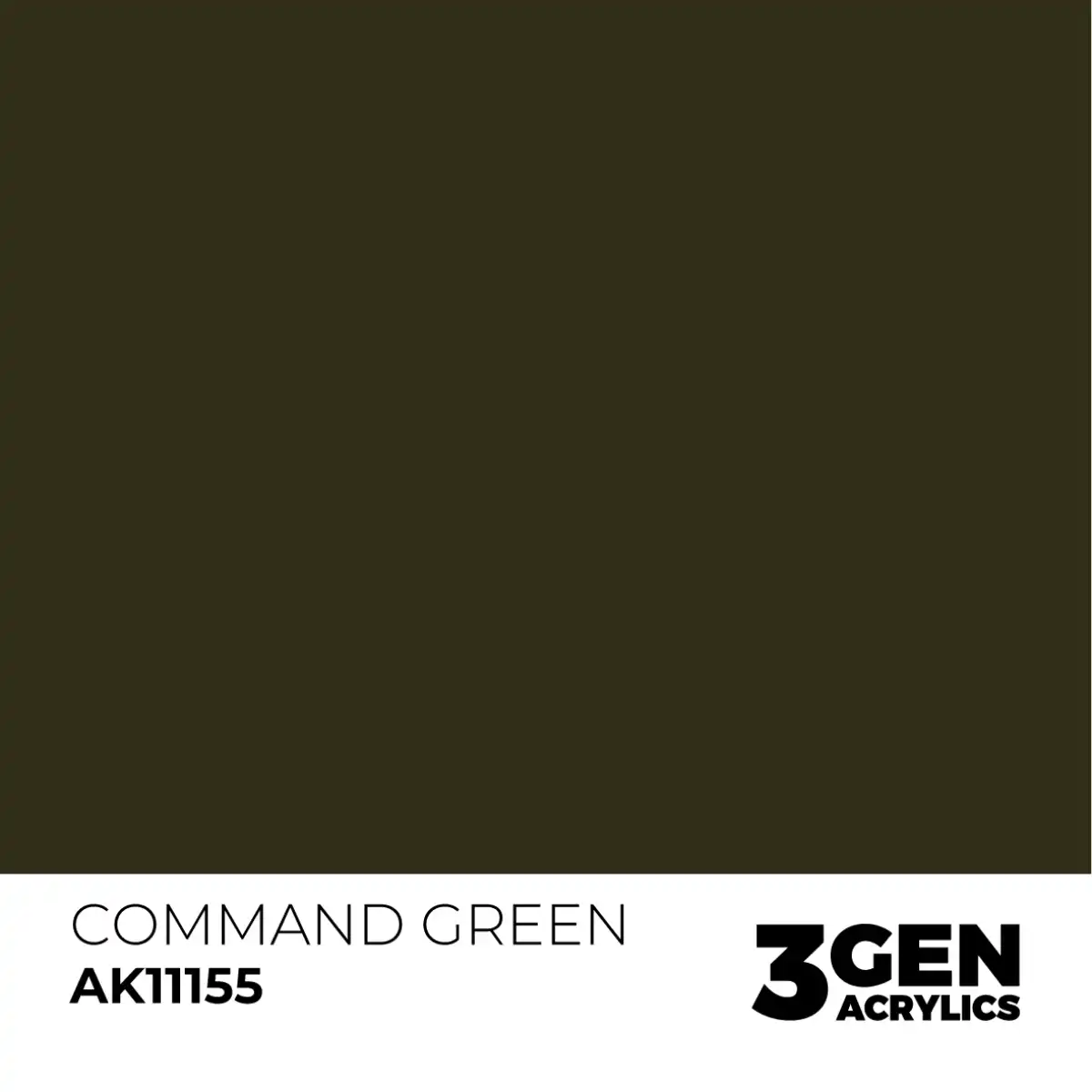 AK Interactive 11155, 17 ml. 3GEN Command Green maket boyası - Görsel 2
