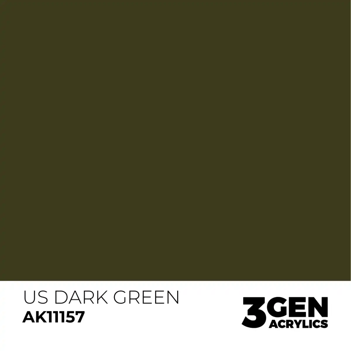 AK Interactive 11157, 17 ml. 3GEN US Dark Green maket boyası - Görsel 2