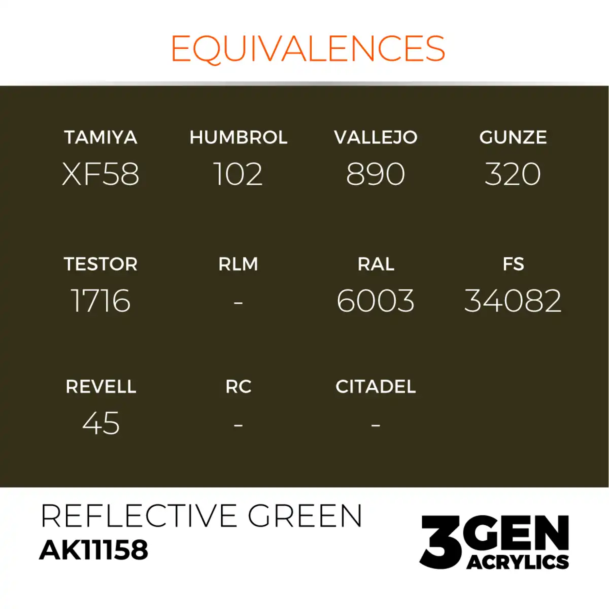 AK Interactive 11158, 17 ml. 3GEN Reflective Green maket boyası - Görsel 3
