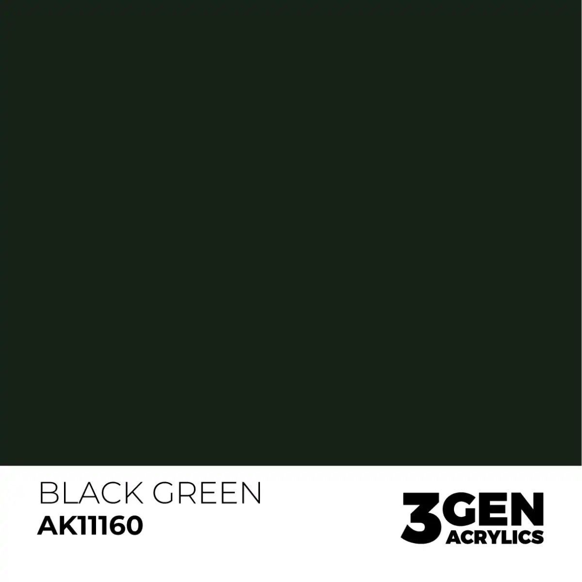 AK Interactive 11160, 17 ml. 3GEN Black Green maket boyası - Görsel 2