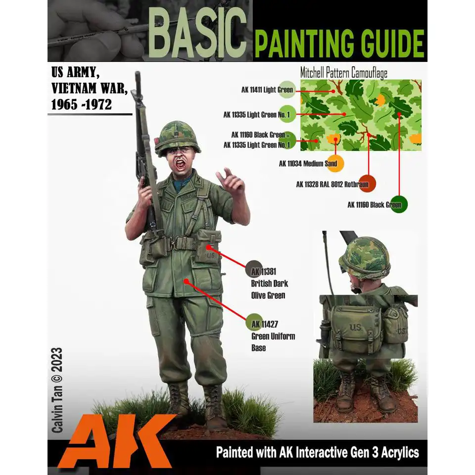 AK Interactive 11160, 17 ml. 3GEN Black Green maket boyası - Görsel 5