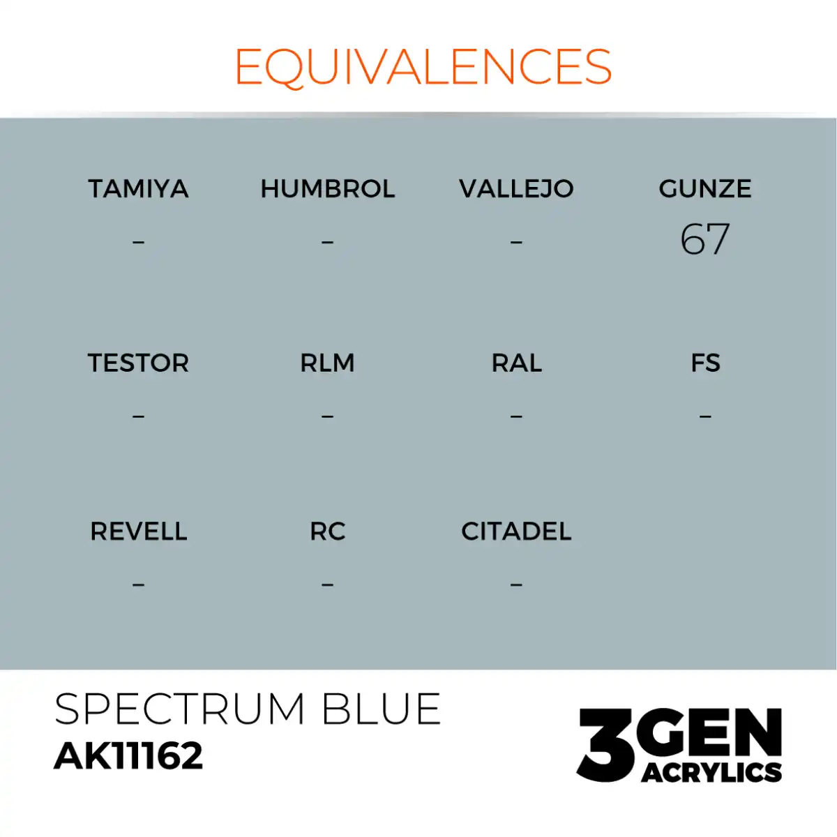 AK Interactive 11162, 17 ml. 3GEN Spectrum Blue maket boyası - Görsel 3